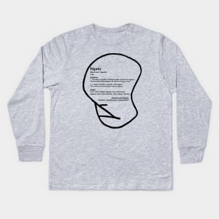 Dignity (Definition) Kids Long Sleeve T-Shirt